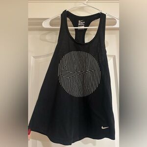 Nike Women's Black Graphic Tank Top